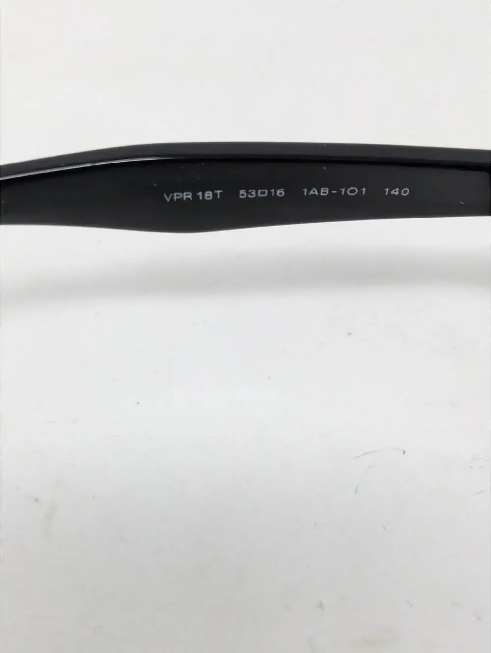 Prada Eyeglasses VPR 18T 1AB-1O1 Polished Black Square Frame Italy 53-16 140 - Picture 8 of 10